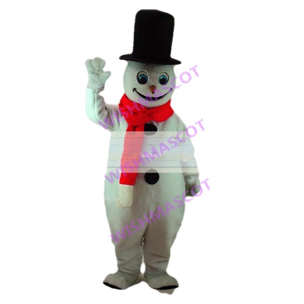 Mr. Snowman Plush Mascot Costume 