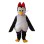Penguin With Red Bow Hairpin Mascot Costume 