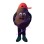 Huge Cartoon Coffee Bean Mascot Costume With Red Hat 