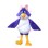 Purple Parrot Mascot Costume With Pink Bow Hairpin