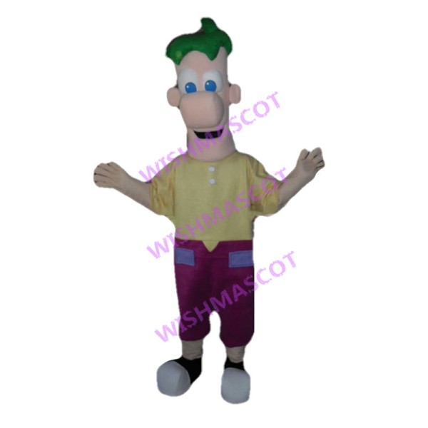 Courageous Ferb Fletcher Mascot Costume 