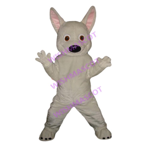 Cute White Chihuahua Dog Mascot Adult Costume 