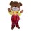 Fashion Cartoon Teddy Bear Mascot Costume 