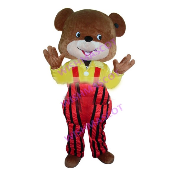 Fashion Cartoon Teddy Bear Mascot Costume 