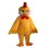 Adorable Cartoon Yellow Rooster Mascot Costume 