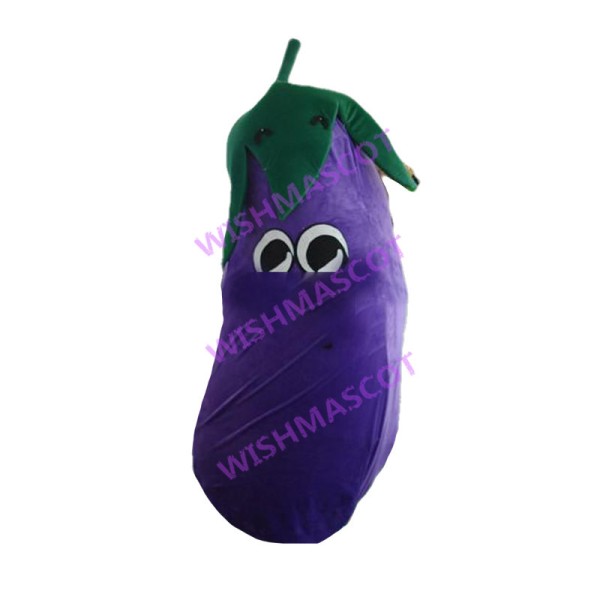 Deluxe Cartoon Eggplant Mascot Costume 