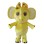 Cute Yellow Elephant With Yellow Bow Hairpin Mascot Costume  