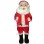 Enthusiastic Santa Claus Mascot Costume 