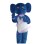 Cute Blue Elephant With Bow Tie Mascot Costume 