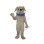 Beige Bulldog With Blue Collar Mascot Costume 