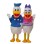 Impulsive Donald Duck & Sweet Daisy Duck Mascot Costume 