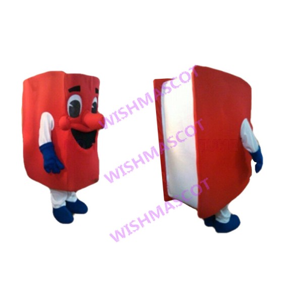 Deluxe Cartoon Red Book Mascot Costume 