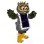 Knowledgeable King Owl Mascot Costume 