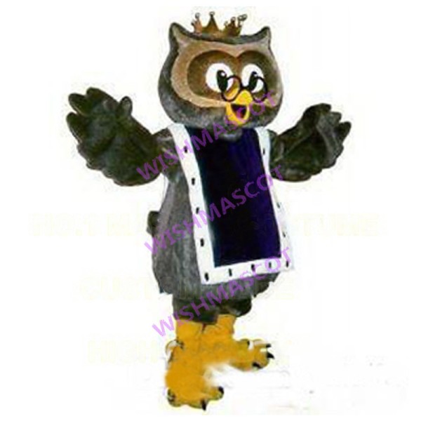 Knowledgeable King Owl Mascot Costume 