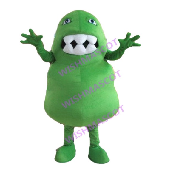Green Germ Mascot Adult Costume 