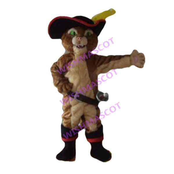 Heroic Puss in Boots Mascot Costume 