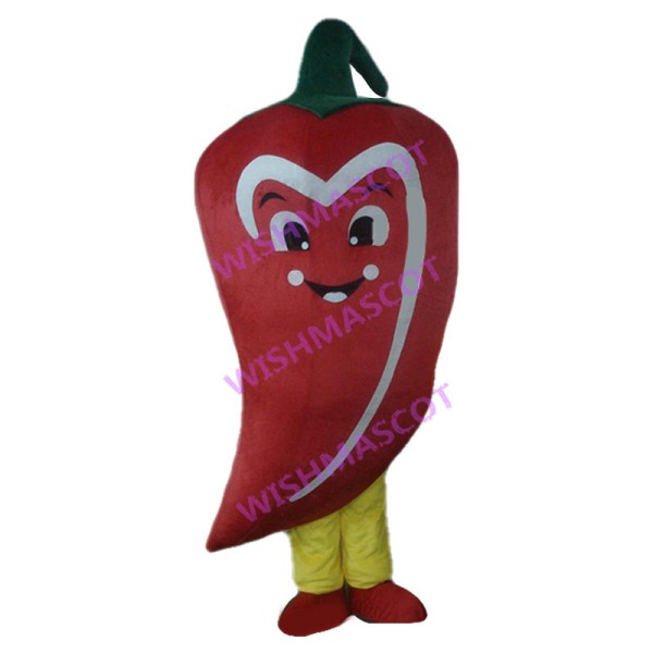 Deluxe Cartoon Red Pepper Mascot Costume 
