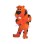 Orange Saber-toothed Tiger Mascot Costume 