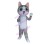 Cute Grey & White Kitten Chi Mascot Costume 