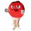 Adult Cartoon Red Bean Mascot Costume 