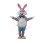 Lovely Grey Bunny With Bow Tie Mascot Costume 
