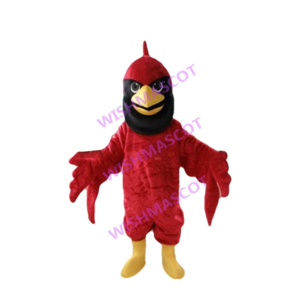 Cartoon Cardinal Bird Mascot Costume 
