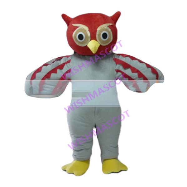 Red Owl Mascot Costume 