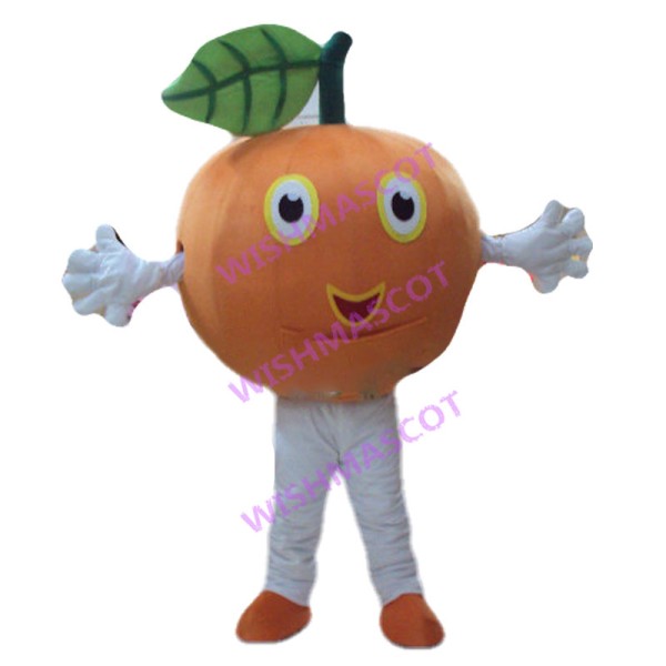Lightweight Cartoon Tangerine Mascot Adult Costume 