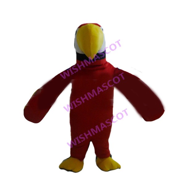 Red Parrot Mascot Costume 