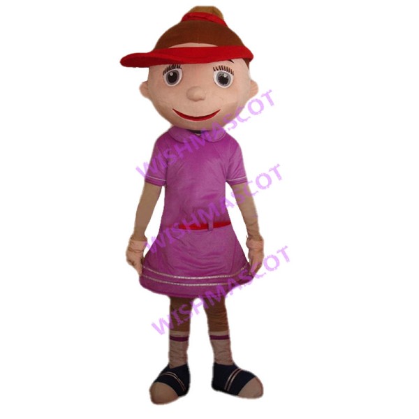Beautiful Tennis Player Mascot Costume 