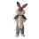 Lovely Plush Grey Bunny Mascot Costume 