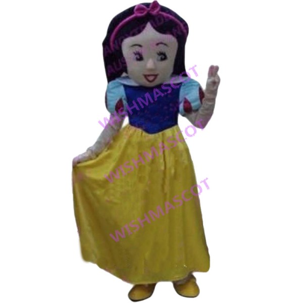 Optimistic Snow White Mascot Costume 