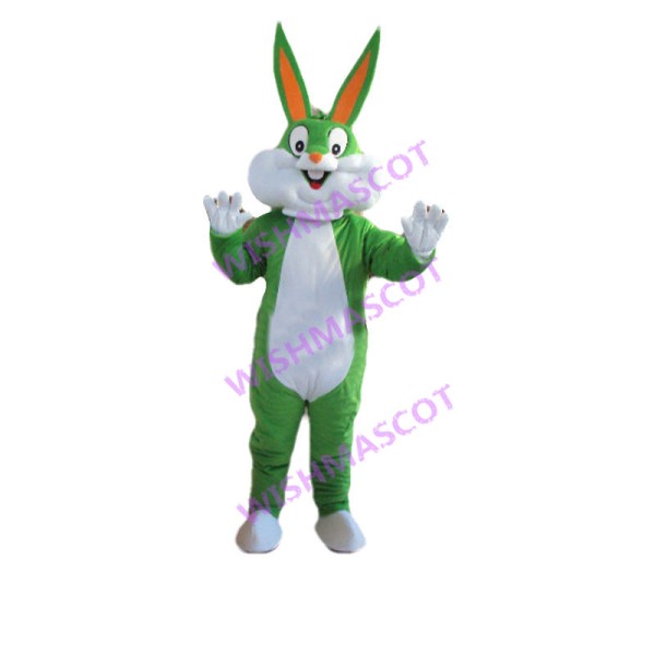 Green Bugs Bunny Mascot Costume 