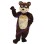 Amiable Cartoon Brown Bear Mascot Costume 
