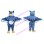 Flying Blue Owl Mascot Costume 