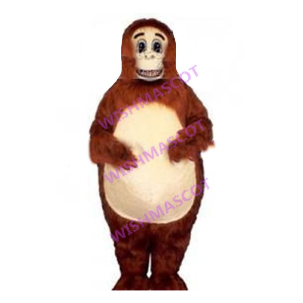 Lovely Brown Orangutan Mascot Costume 