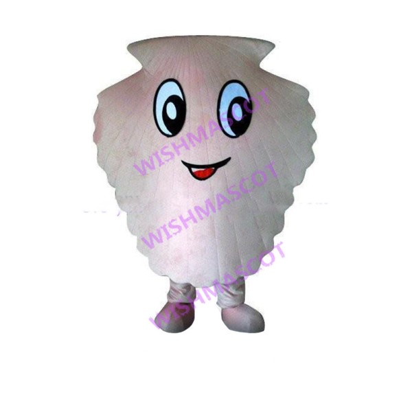 Deluxe Cartoon Scallop Mascot Adult Costume 