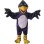 Grey Crow Mascot Adult Costume 