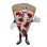 Deluxe Triangle Vegetable Pizza Mascot Adult Costume For Halloween Party