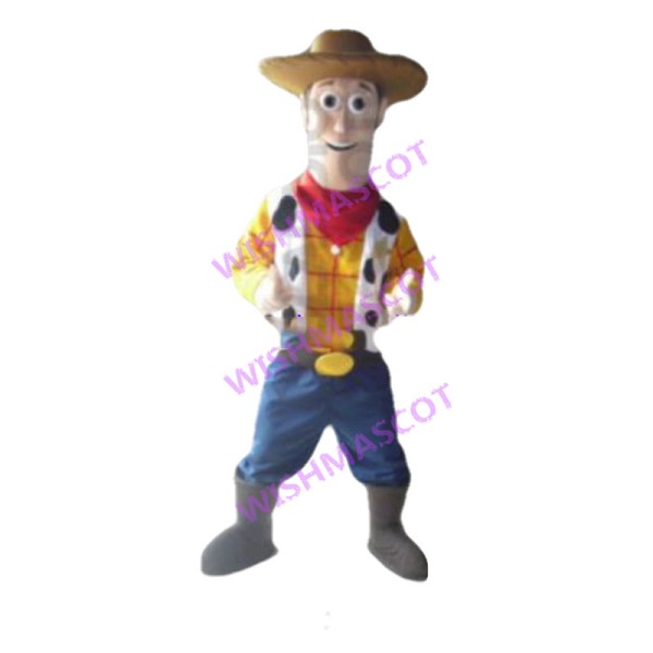 Optimistic Sheriff Woody Mascot Costume 