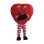 Adult Cartoon Red Heart Mascot Costume 