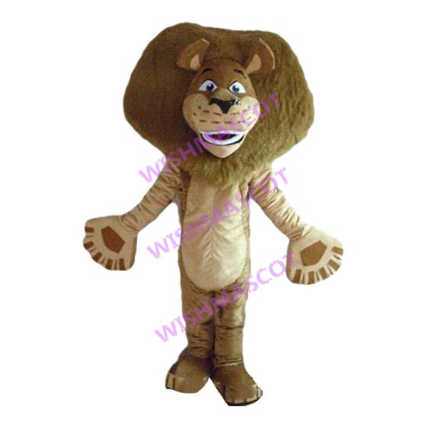 Perky Alex the Lion Mascot Costume 
