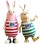 Indifferent Rabbit Kirenenko & Panicky Rabbit Putin Mascot Costume 