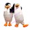 Smart Penguin Kowalski & Band Leader Penguin Skipper Mascot Costume 