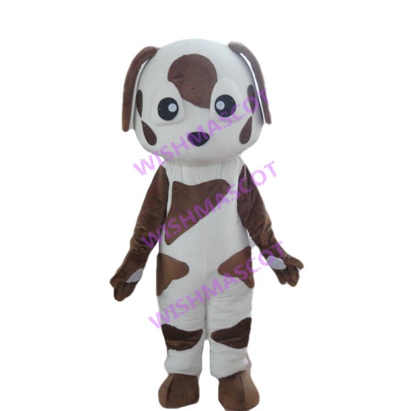 Brown Spotted Puppy Mascot Costume 