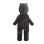 Thin Cartoon Brown Bear Mascot Costume 