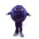 Adult Cartoon Purple Bean Mascot Adult Costume 