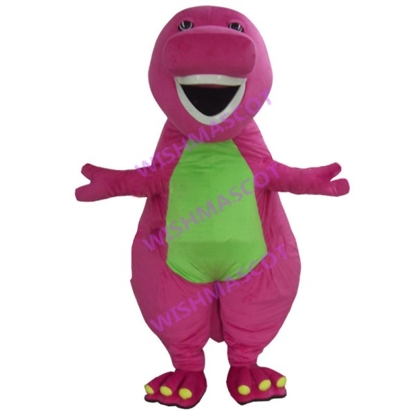 Optimistic Barney the Dinosaur Mascot Costume 