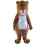 Adult Cartoon Brown Lion Mascot Costume 