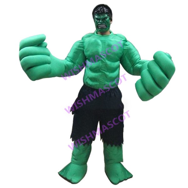 Super Hero Hulk Mascot Costume 